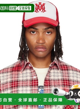 1h可退 香港直邮AMIRI 男士 红色 MA Two Tone 卡车司机帽 AMHATR