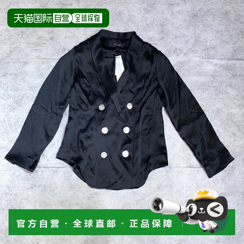 1h可退 香港直邮BALMAIN 女士夹克 18HPF02301C0100 SS2020 黑色图片