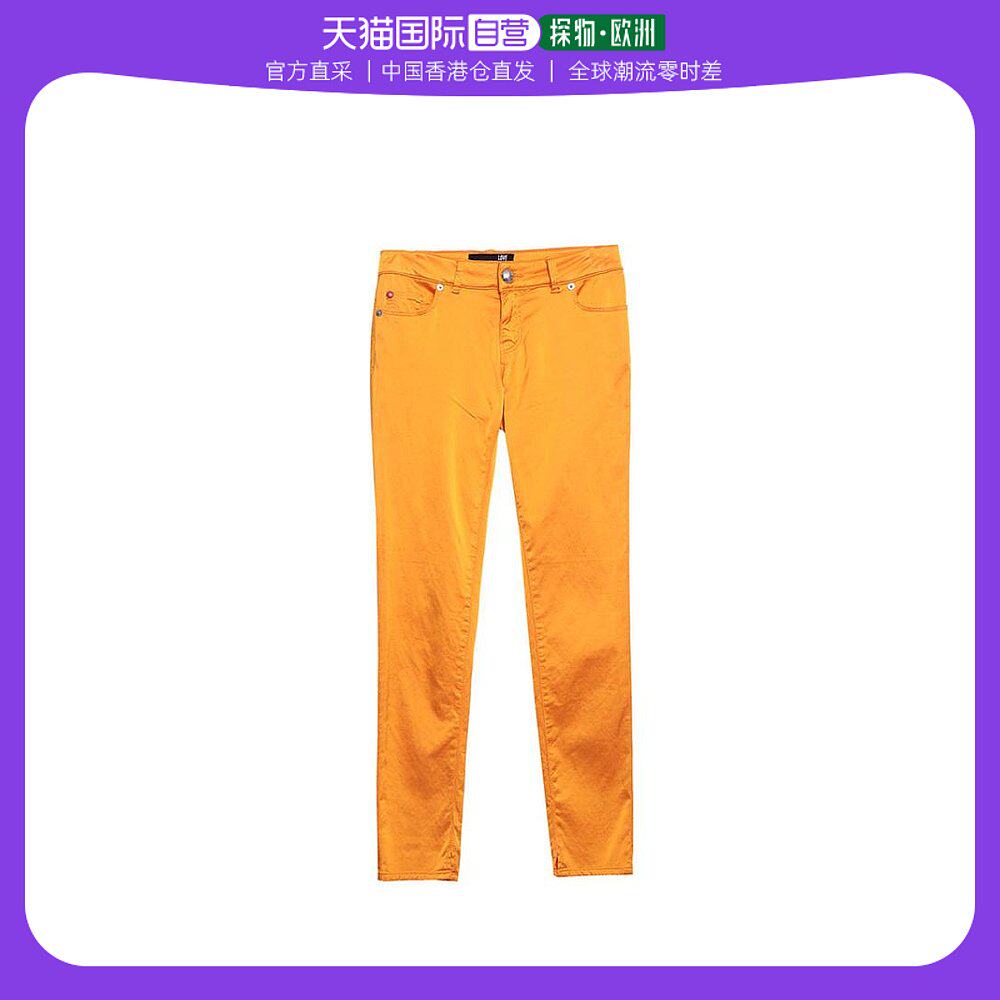 香港直邮love moschinolove moschino 橙色女士休闲裤 q35601-ora