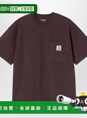 1h可退 香港直邮CARHARTT WIP 男士 Rosewood S/S 工装口袋T恤 I0