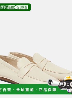 香港直邮The Row 女士 Cary 皮质乐福鞋 white 白色单鞋时尚舒适