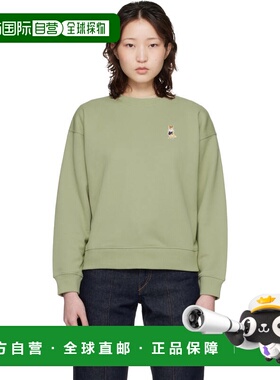 1h可退 香港直邮MAISON KITSUNE 女士 绿色 Dressed Fox Comfort