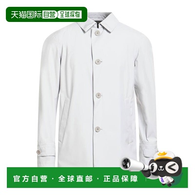 1h可退 香港直邮Herno 男士 长款夹克 grey灰色 舒适时尚