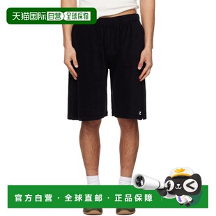 1h可退 香港直邮Courreges 男士 黑色 Spongy 运动短裤 126JSH068