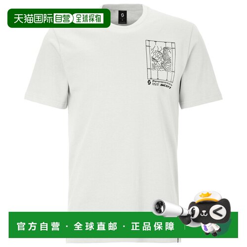 欧洲直邮SCOTT 男士户外T恤 2168209WHITE CO 白色
