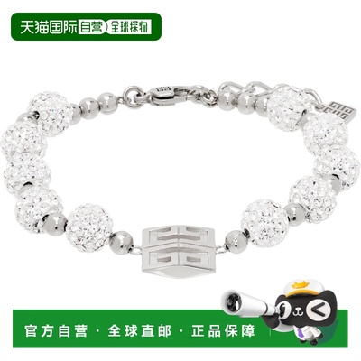 香港直邮Givenchy 纪梵希 女士 银色 4G 手链 BF20HPF05M水晶配饰