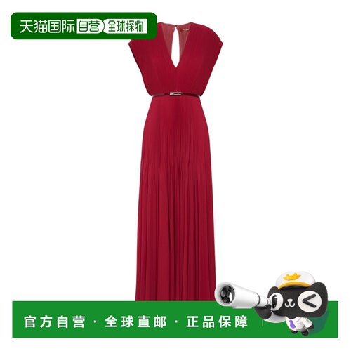 香港直邮MAX MARA 女士连衣裙 6226056306007 AW2026 红色 长款乔