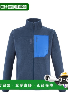 自营欧洲直邮Millet觅乐 CIMAÏ SHERPA 男士羊羔绒抓绒衣 海军蓝