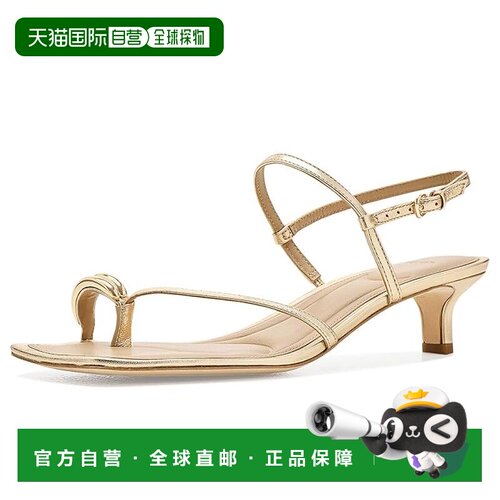 美国直邮VINCE 女士 Polli Kitten 缠带高跟鞋 beige米色 舒适时