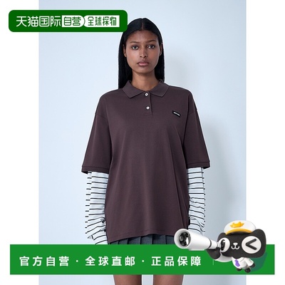 1h可退 香港直邮Miu Miu 缪缪 女士 徽标图案 T 恤三件装 MJL0761