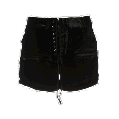 香港直邮Unravel Project 黑丝绒绑带短裤 UWCB020F182170011000
