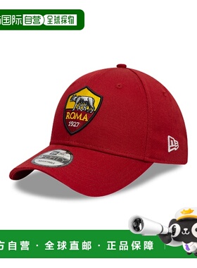 自营欧洲直邮New Era 9FORTY男女通用深红色鸭舌帽遮阳帽