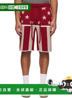 1h可退 香港直邮Palm Angels 棕榈天使 男士 红色 & 米色 Stars &