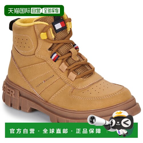 欧洲直邮Tommy Hilfiger 男孩鞋子 靴子 冬天 棕色 MICHIGAN