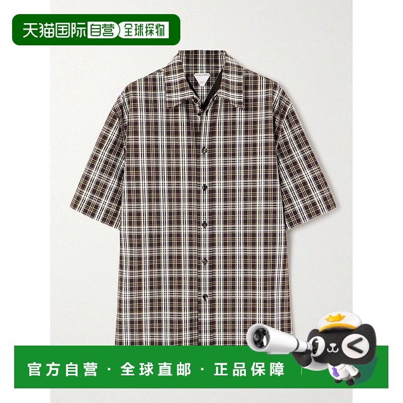 香港直邮Bottega Veneta 葆蝶家 女士 格纹短袖衬衫 799532V4DB0