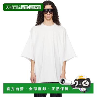 香港直邮rick owens 瑞克 欧文斯 男士 灰白色 Temple Tommy T恤