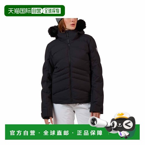 自营欧洲直邮Rossignol Ski Apparel女士黑色聚酯纤维防水防风夹