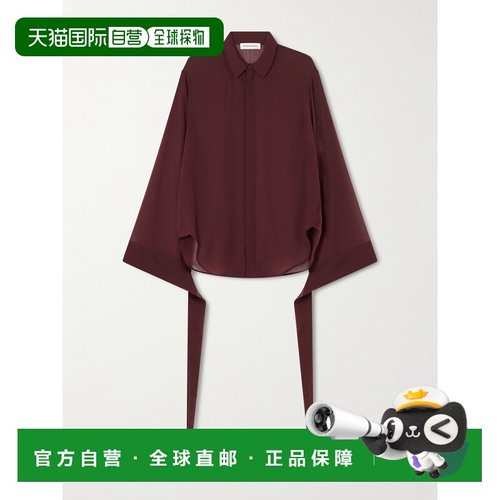 香港直邮The Frankie Shop 女士 Verlin tie-detailed 雪纺衬衫 C