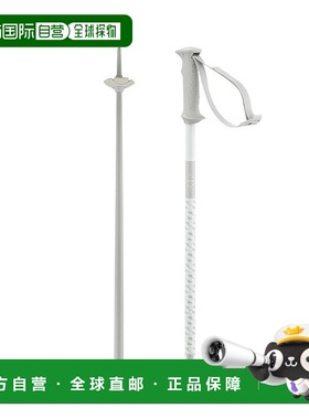 自营欧洲直邮Salomon萨洛蒙 POLAR男女通用白色铝合金滑雪杖新款