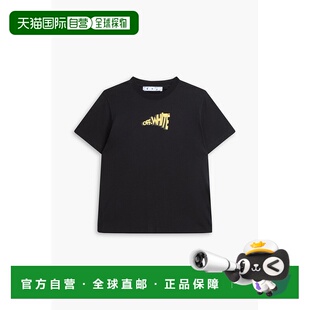 印花棉针织T恤 男士 OMAA027G20JER064 white 香港直邮off