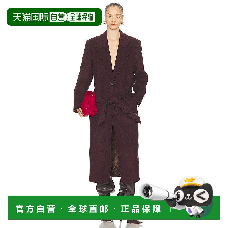 1h可退 香港直邮The Attico 女士 长款大衣 251WCC00084 red红色