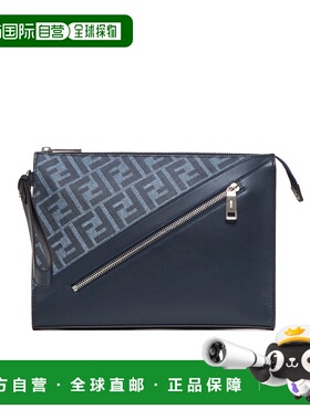 1h可退 香港直邮Fendi 芬迪 男士 Shadow拉链手拿包 7VA491ASIC