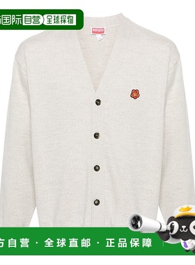 香港直邮Kenzo 高田贤三 男士 灰色毛线衫毛衣开衫 FE55CA3813LB