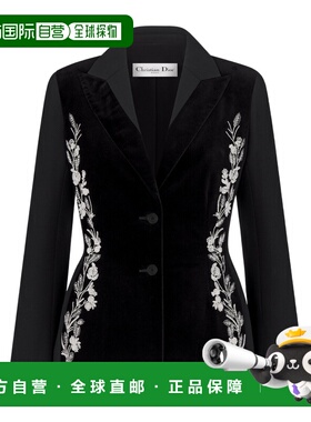 1h可退 香港直邮Dior 刺绣夹克 611V49X1166