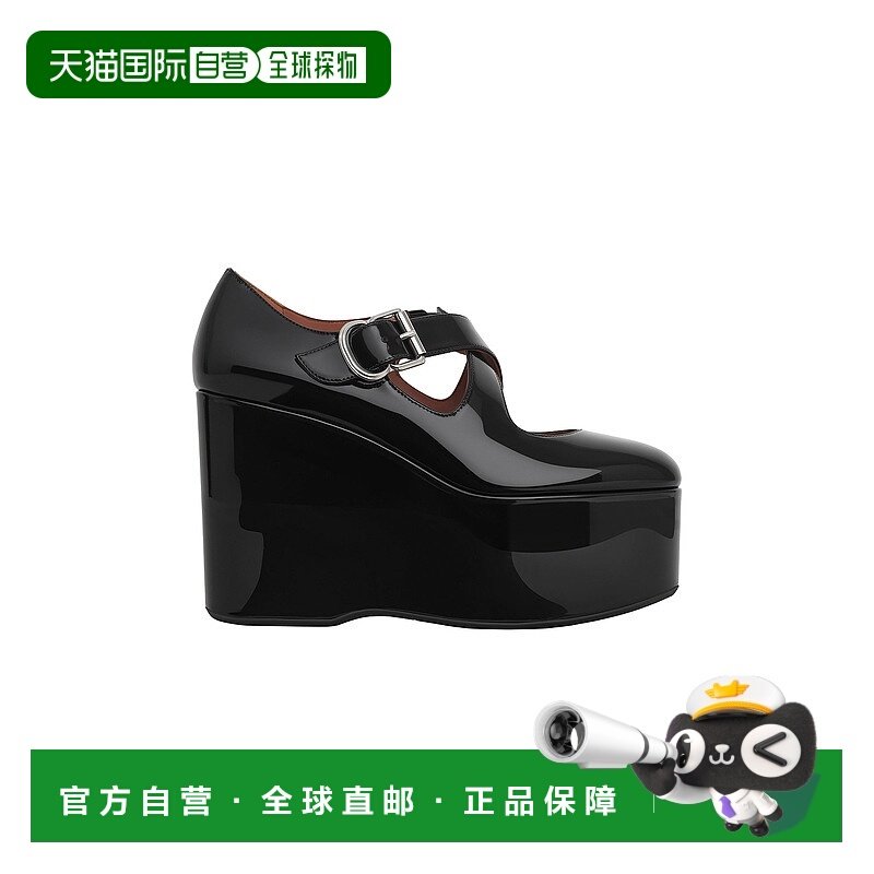 香港直邮Alaia 女士 十字交叉坡跟鞋 3E084CK168,女鞋,浅口单鞋,淘宝优惠券,粉丝福利购,淘宝优惠卷