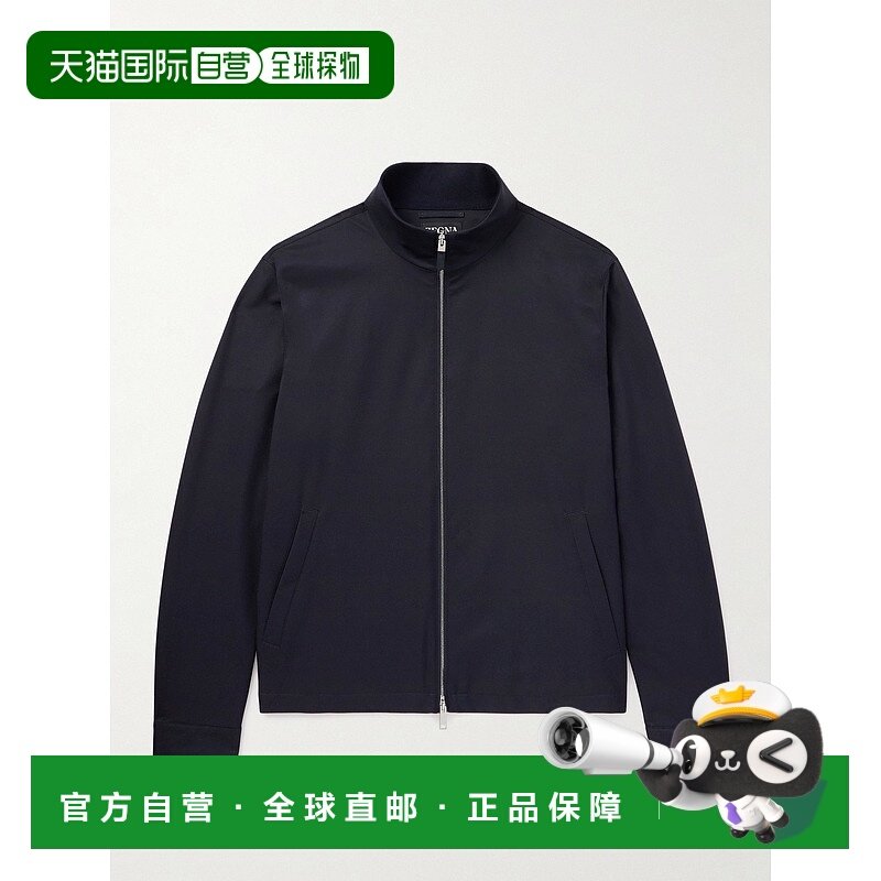 香港直邮1h可退 Zegna 杰尼亚 男士 3L 斜纹布宽身束腰夹克 UFTD3