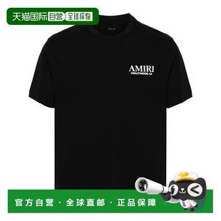 1h可退 香港直邮AMIRI 男士 BONES 堆叠T恤 AMJYTE1075 black黑色
