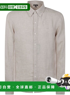 1h可退 香港直邮Michael Kors 迈克高仕 男士 长袖亚麻衬衫 CS440