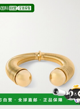 1h可退 香港直邮Alaia 女士 球形镀金手镯 AA2B185LA042配饰