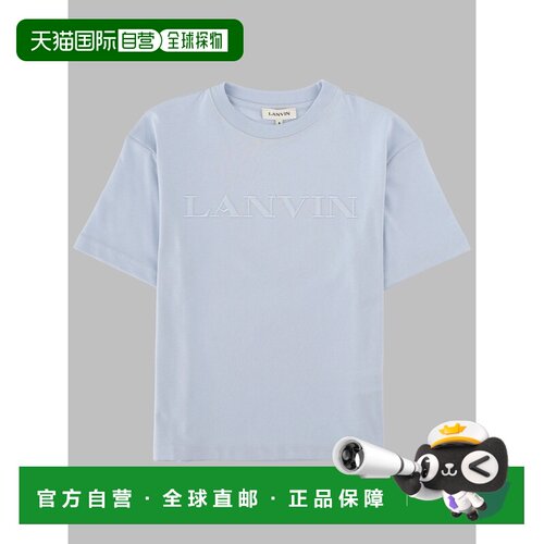 1h可退 香港直邮Lanvin 朗雯 女童 MANICHE CORTE T恤童装 N30360