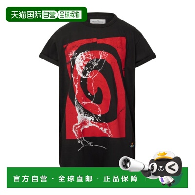 香港直邮Vivienne Westwood Swirl 长款T恤 3G01005AJ001M