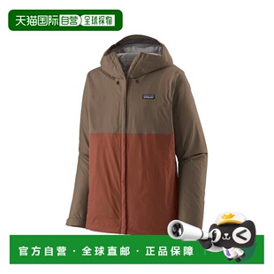 自营欧洲直邮Patagonia Torrentshell 3L男士卡其棕尼龙防风防水