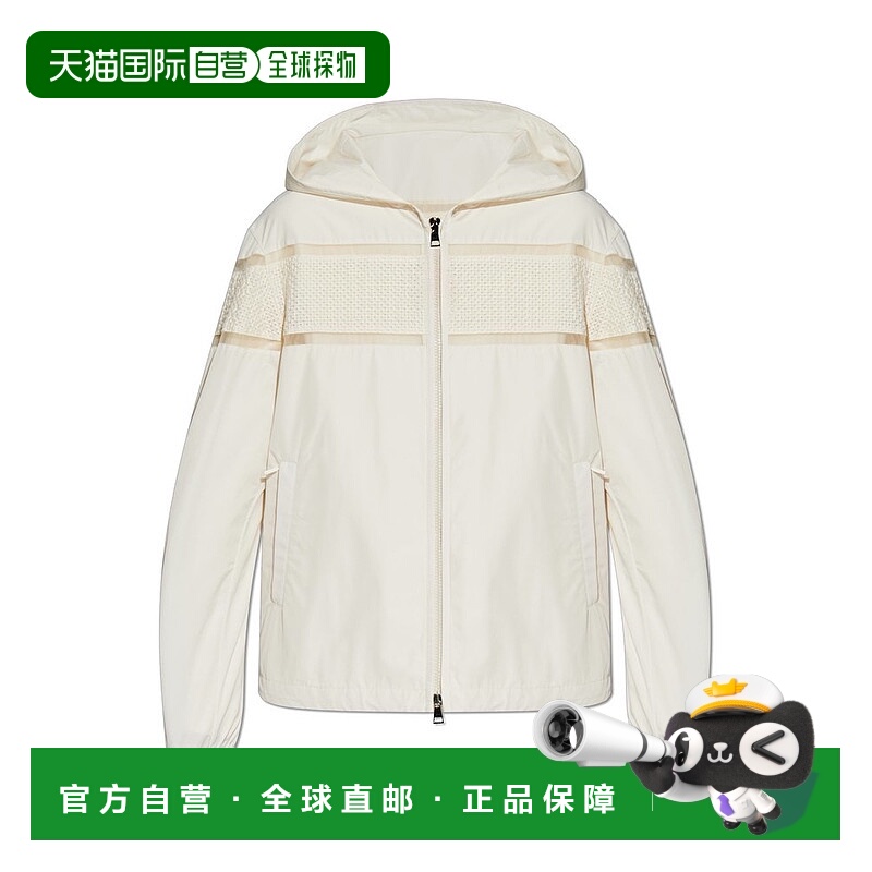 1h可退 香港直邮Moncler 盟可睐 女士 Clisson 刺繡連帽夾克 1A00