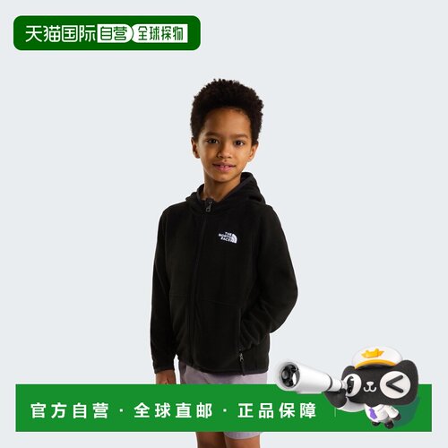 欧洲直邮The North Face北面 Glacier男孩全拉链连帽抓绒衫