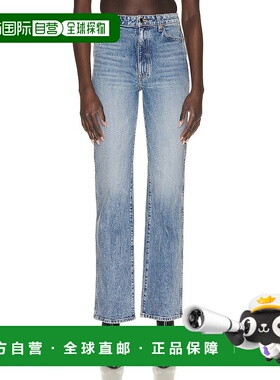 1h可退 香港直邮KHAITE 女士 Danielle 牛仔裤 1032096 舒适时尚