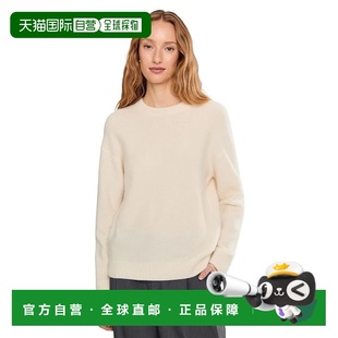 1h可退 香港直邮VINCE 女士 水煮开司米水手领毛衣 beige米色 舒
