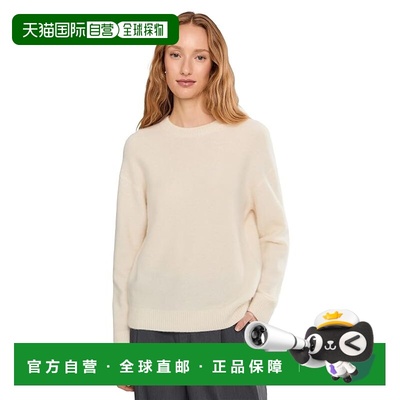 1h可退 香港直邮VINCE 女士 水煮开司米水手领毛衣 beige米色 舒
