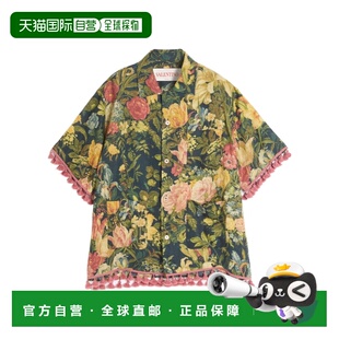 香港直邮Valentino 短袖衬衫 6V3AAE90AK9华伦天奴亚麻