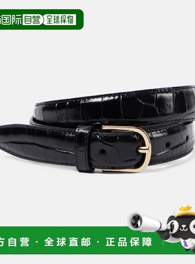 1h可退 香港直邮toteme 女士 窄款鳄鱼纹皮带腰带 004162