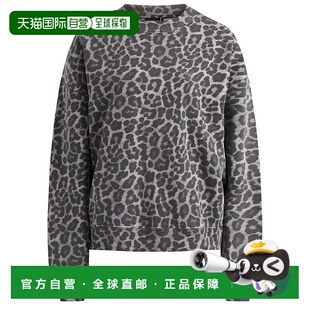 1h可退 香港直邮ANINE BING 女士 Miles 豹紋印花衛衣 A0811404