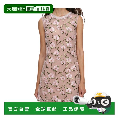 Self-Portrait 花朵亮片装饰迷你连衣裙 AW26164SP【付后1h可退】