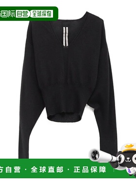 香港直邮Rick Owens V 领针织毛衣 RP02E4665WS长袖
