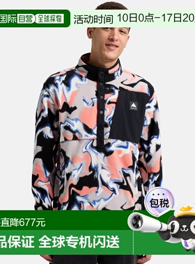 自营欧洲直邮Burton伯顿 Cinder男士印花聚酯纤维抓绒拉链衬衫