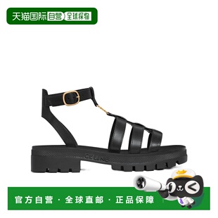 香港直邮Celine 徽标带扣厚底凉鞋 352463778C.