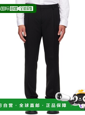 1h可退 香港直邮Hugo 雨果 男士 HUGO 黑色 Extra-Slim-Fit Wool-