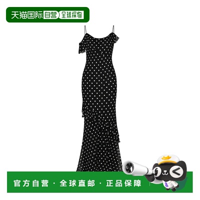 香港直邮Self-Portrait 女士 波尔卡圆点乔其纱长款连衣裙 SS2617